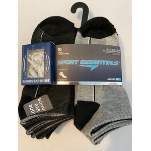 🆕 Boy’s SPORT ESSENTIALS Low Cut Socks Size 10-4